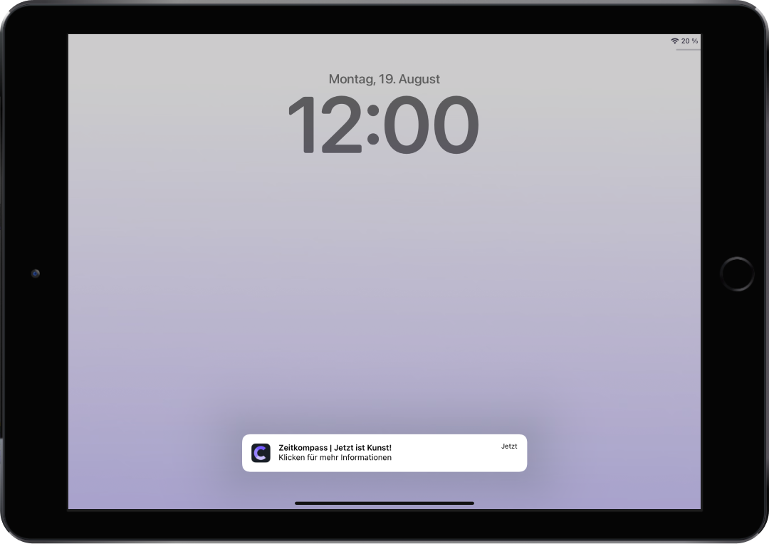 Tablet App Tagesansicht