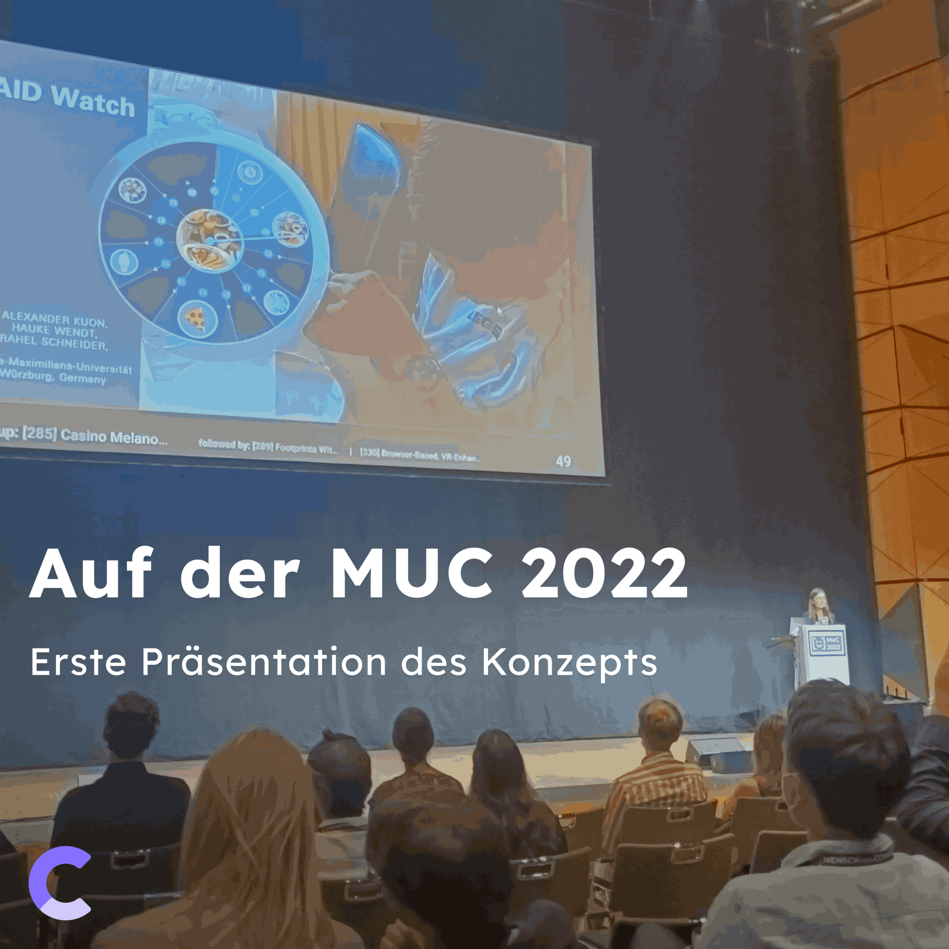 Präsentation auf der MuC